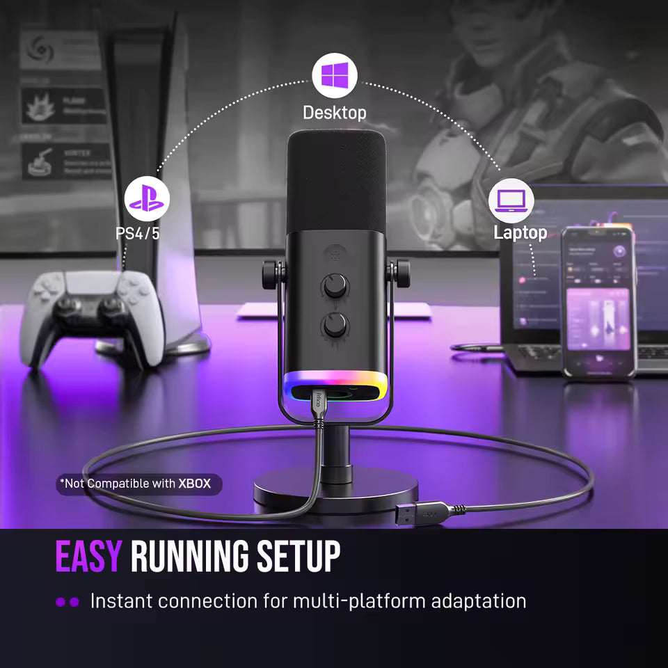 Easy plug-and-play streaming setup showcasing multi-platform device compatibility