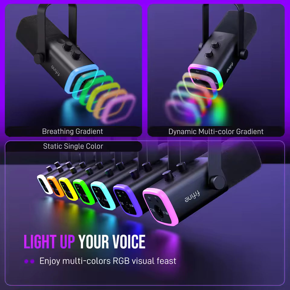 Immersive dazzling RGB lighting effect showcase with multiple color options