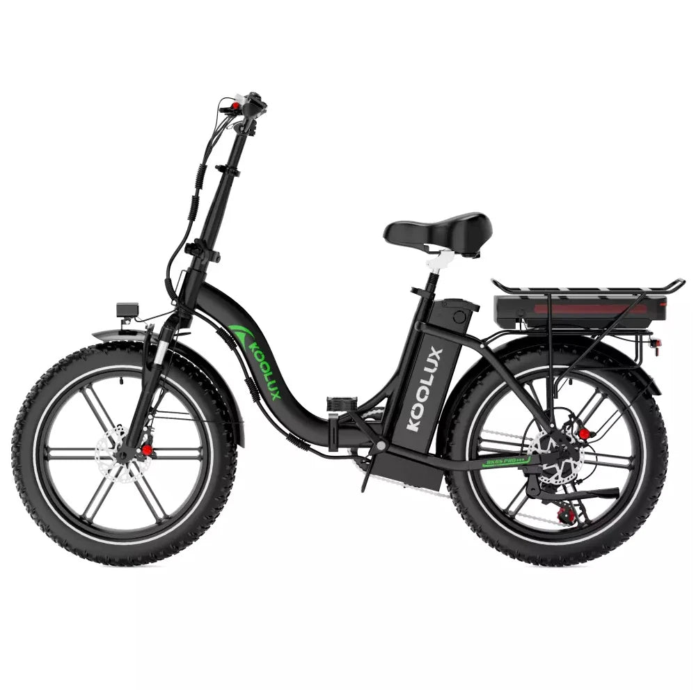 Black electric KOOLUX BK6S PRO e-bike with Koolux branding on a white background