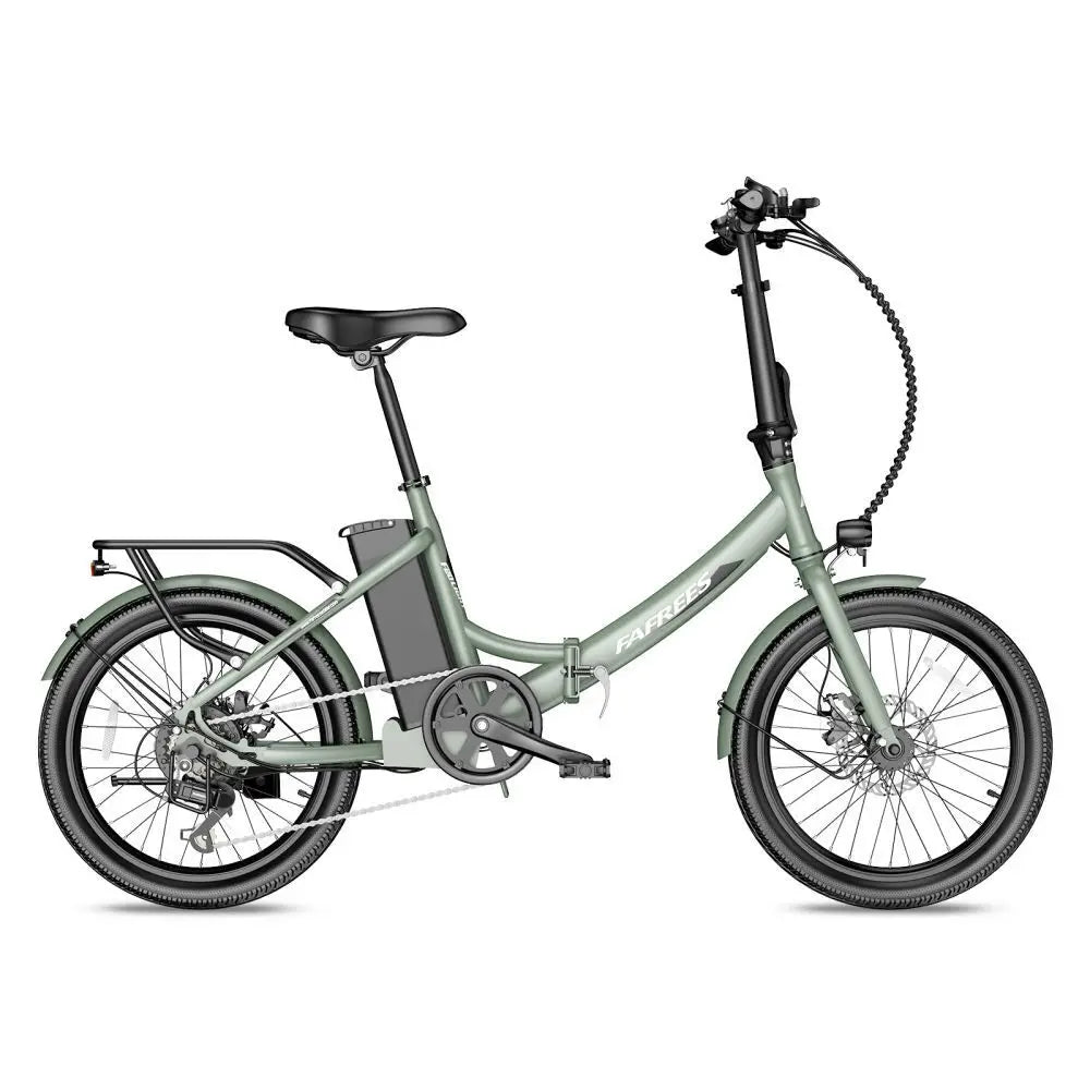 Silver electric bike on a white background
