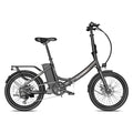 Black electric bike on a white background