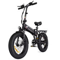 Black electric bike with KOOLUX branding on a white background
