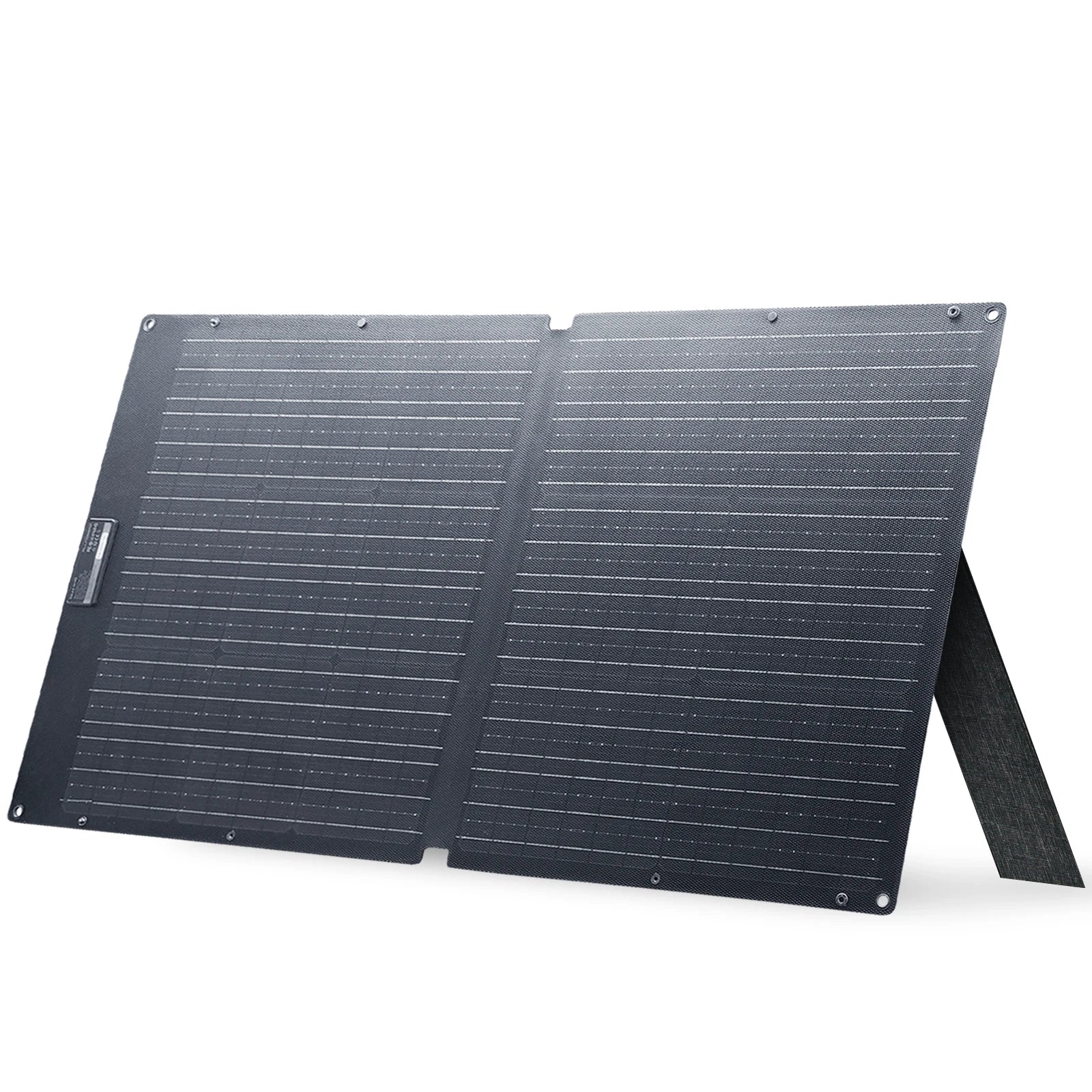 Foldable solar panel on a white background