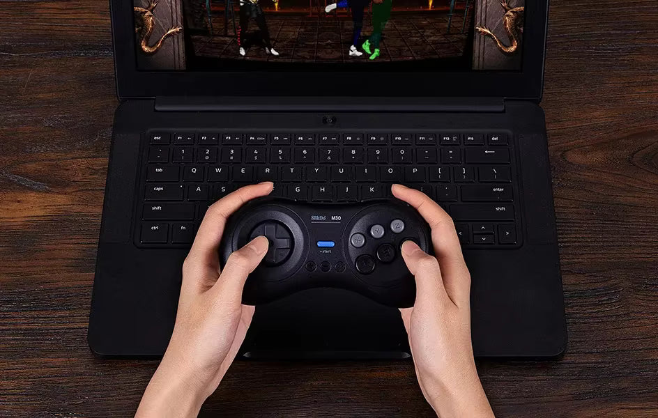 8BitDo M30 Bluetooth Controller Classic Black Used with Laptop