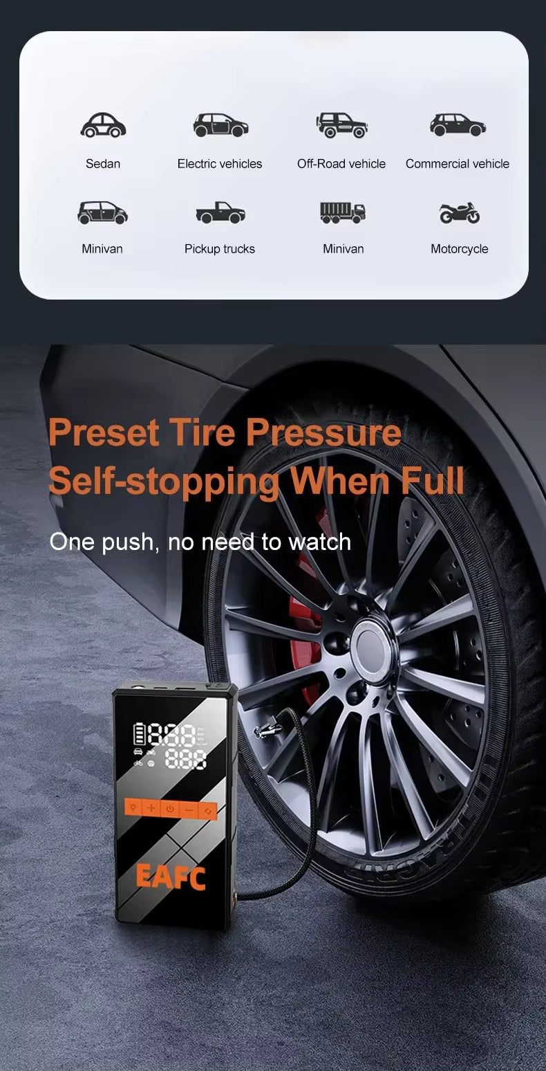 Digital display tyre pressure management system with automatic shut-off wheel fill function