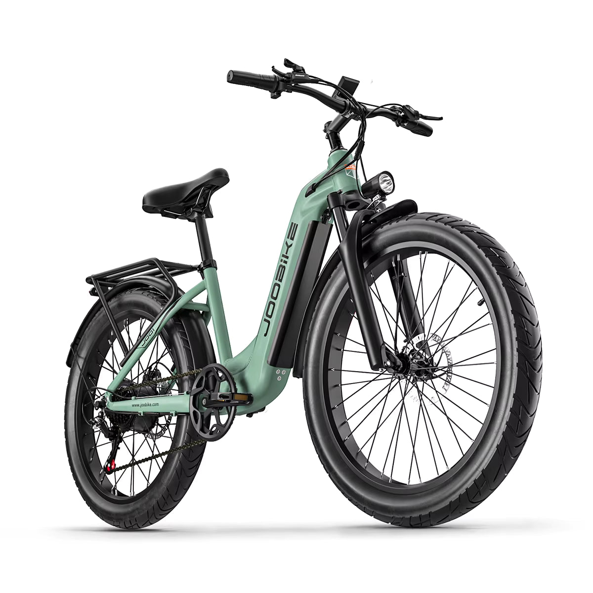 Mint Green JOOBIKE JOO1 electric bicycle on a white background