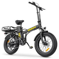 Hidoes HD-F3PRO Black electric bike with yellow branding on a white background