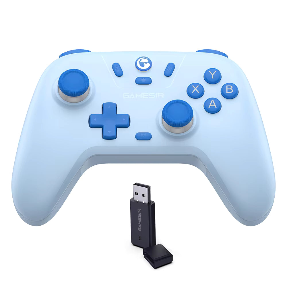 GameSir Nova Lite Wireless Controller in Sky Blue with USB Receiver