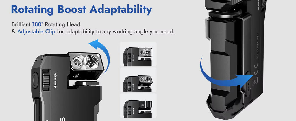 Wuben G5 rotating head adaptability and mechanism overview