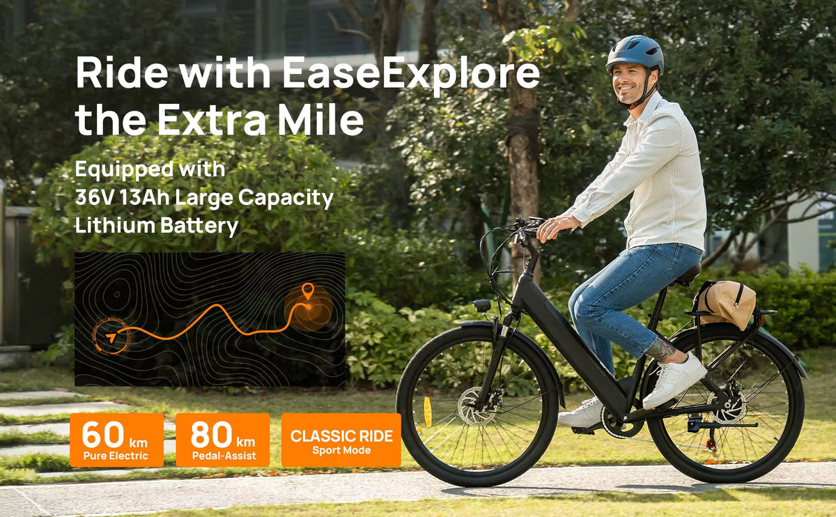 URLIFE E26 Urban Hybrid E-Bike (UK Stock & Warranty) | Varelo