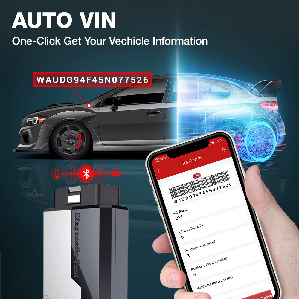 Kingbolen Ediag Elite auto VIN one-click set your vehicle information   