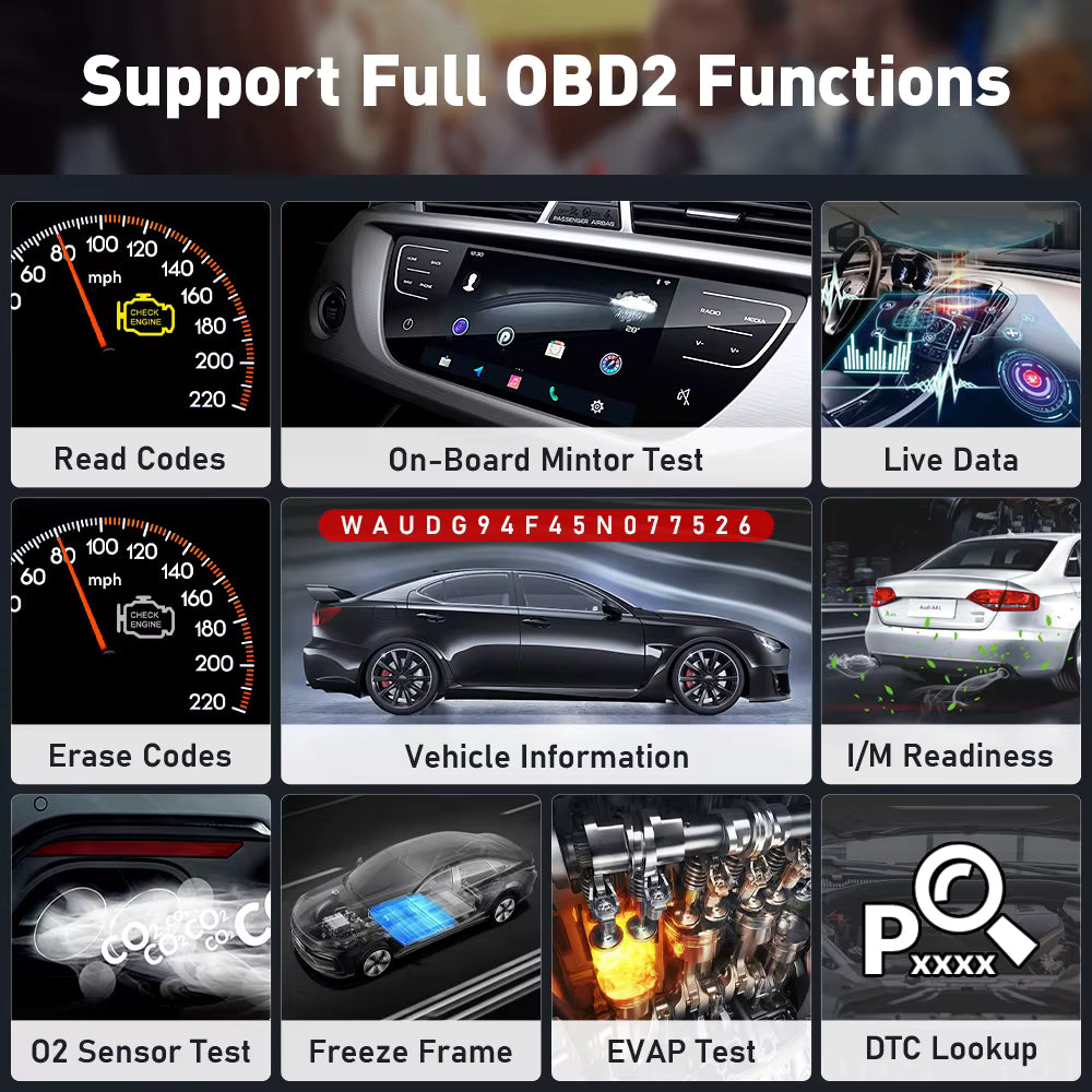 ThinkDiag 2 full OBD2 test functions supporting live data streams and readiness monitors