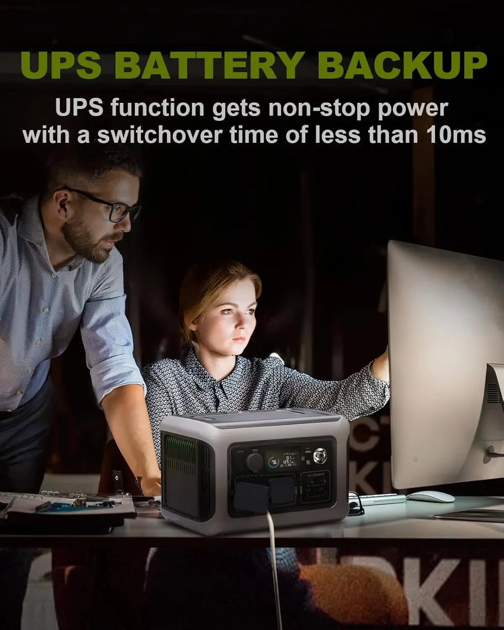 ALLPOWERS R600 Portable Power Station 299Wh LiFePO4 Battery 600W Output 1200W Surge Outdoor Camping RV Home Backup