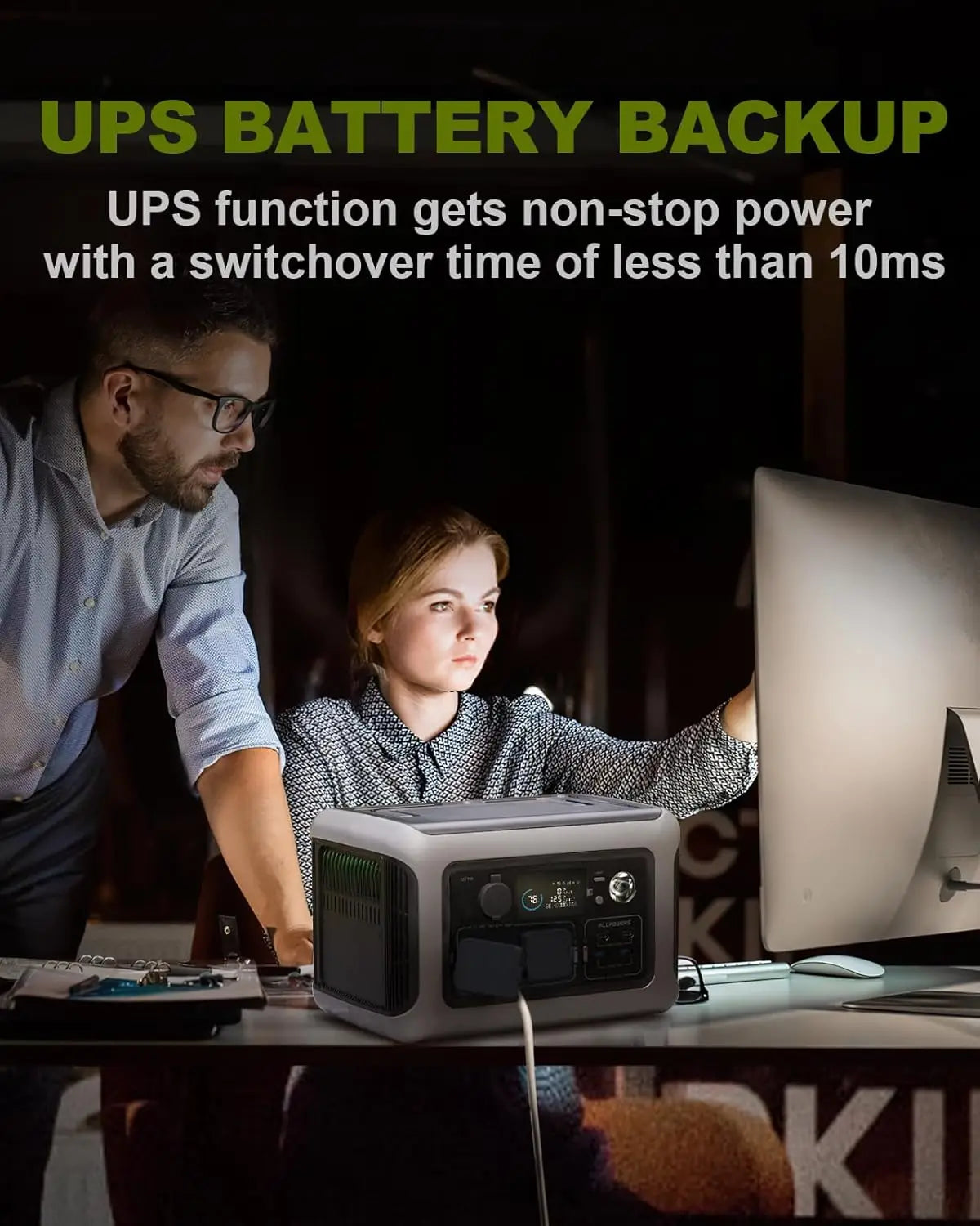 ALLPOWERS R600 Portable Power Station 299Wh LiFePO4 Battery 600W Output 1200W Surge Outdoor Camping RV Home Backup