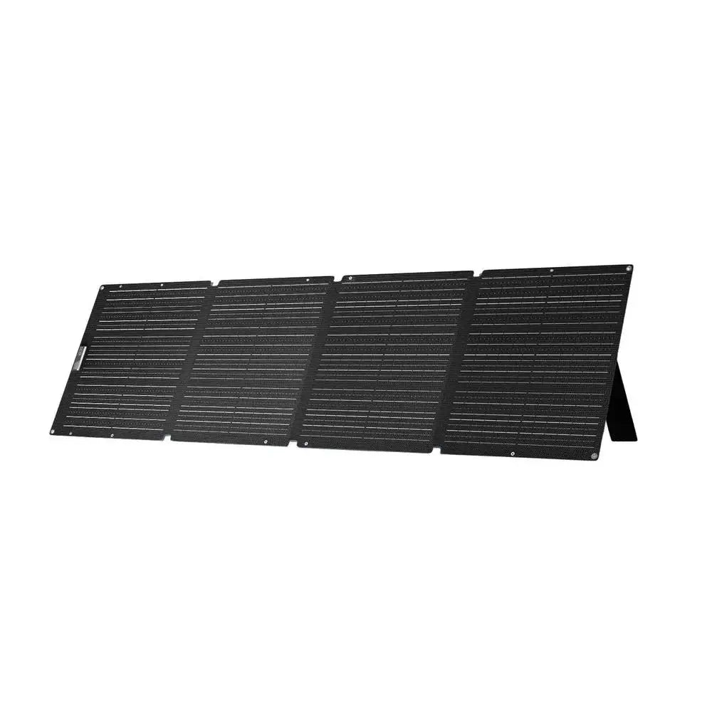 Foldable solar panel on a white background