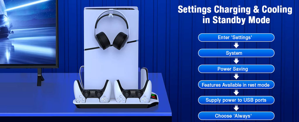 Charging and active cooling operational modes in standby and powered on states
