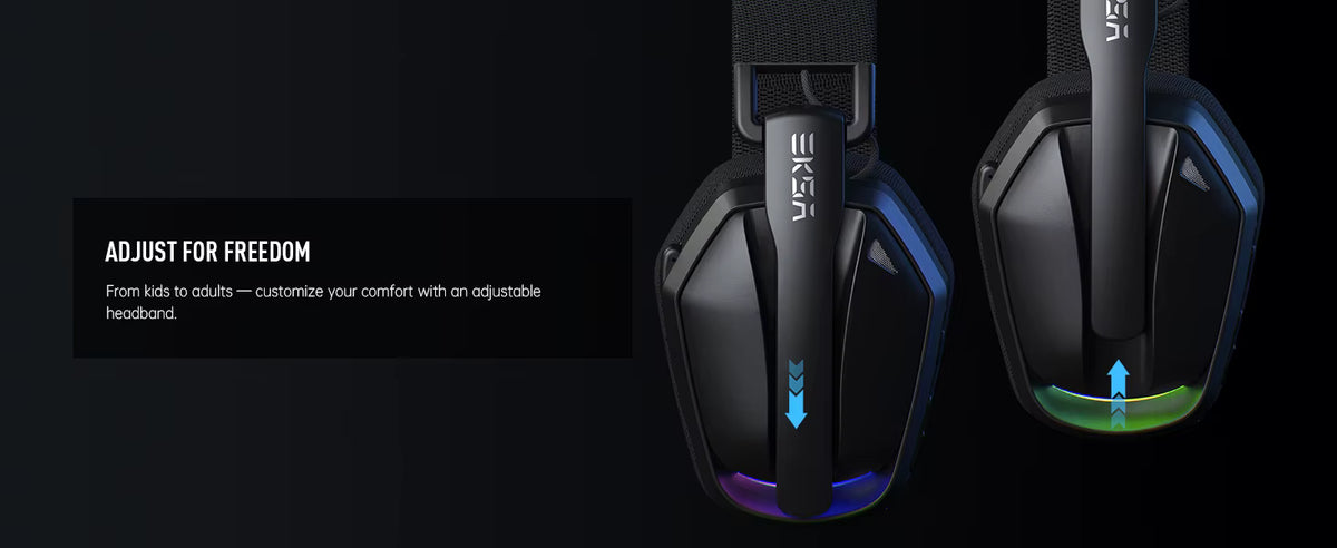 Earcup angle showcase banner highlighting matte finish and lighting