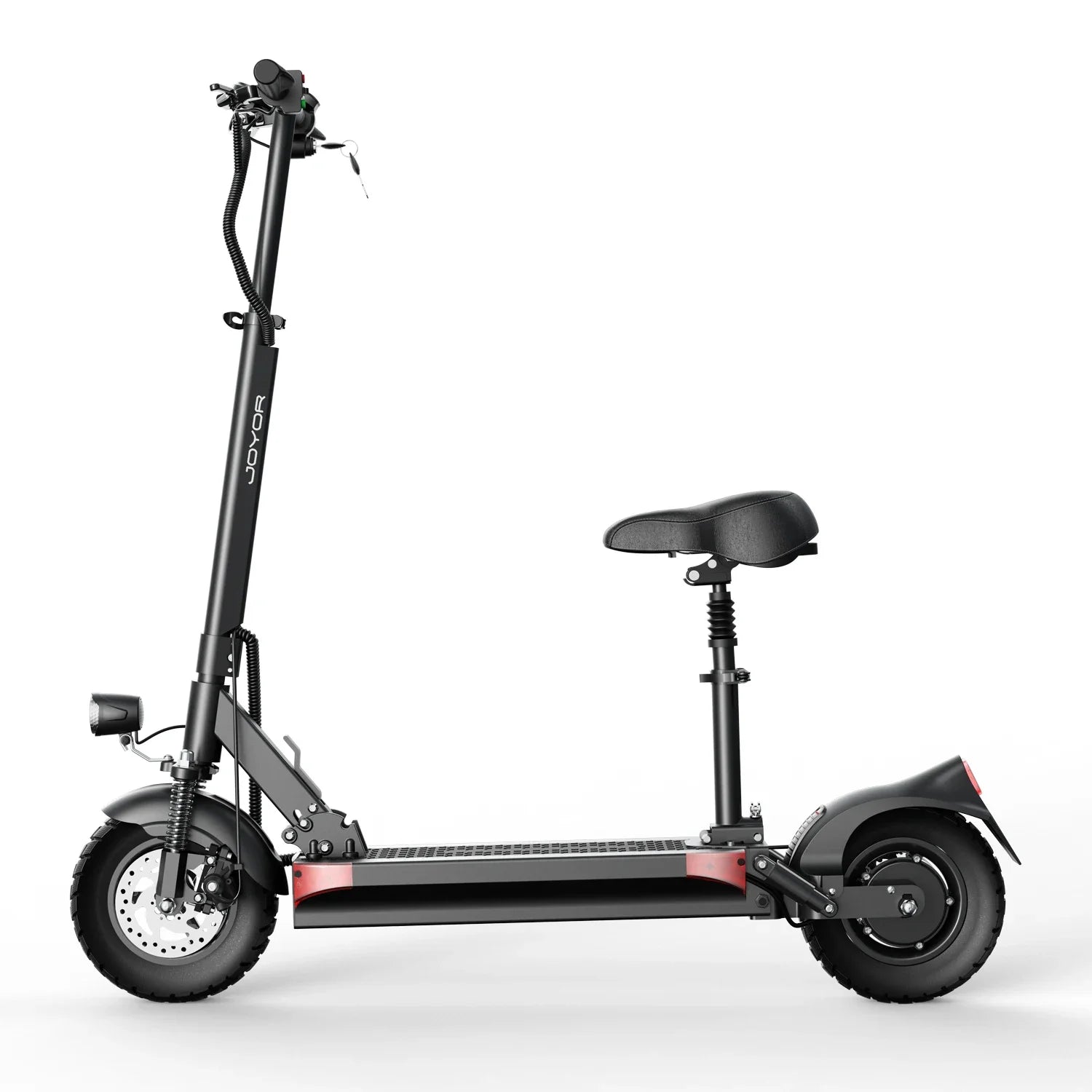 joyor y6-s electric scooter side profile with seat visible


