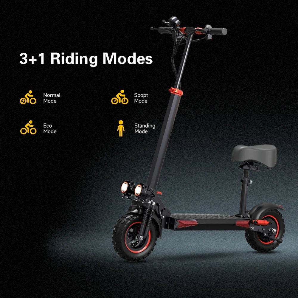 FREEBOY J11MAX  Electric scooter with 3+1 riding mode options on a dark background