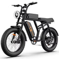 Black URLIFE T2 electric bike with 'T2' branding on a white background
