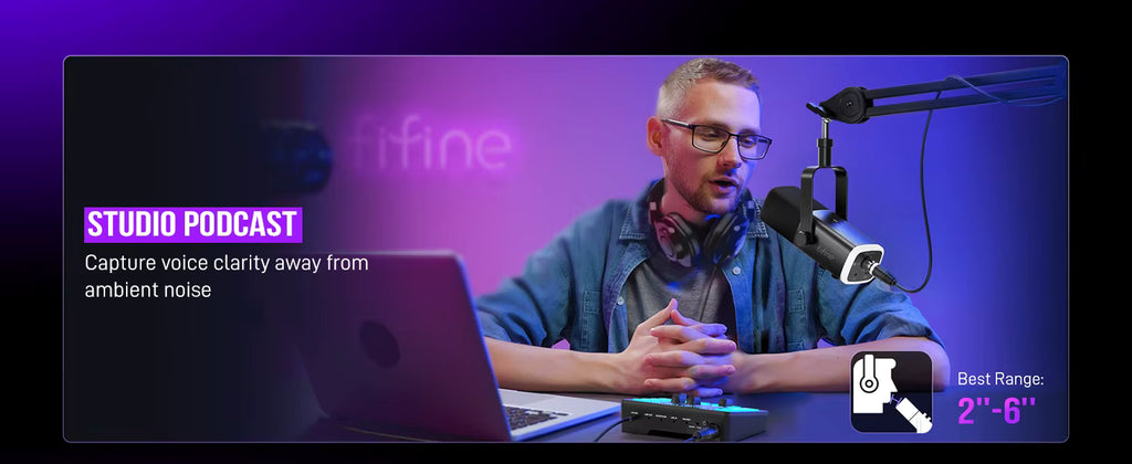 Content creator broadcasting live from a professional streaming desk setup
