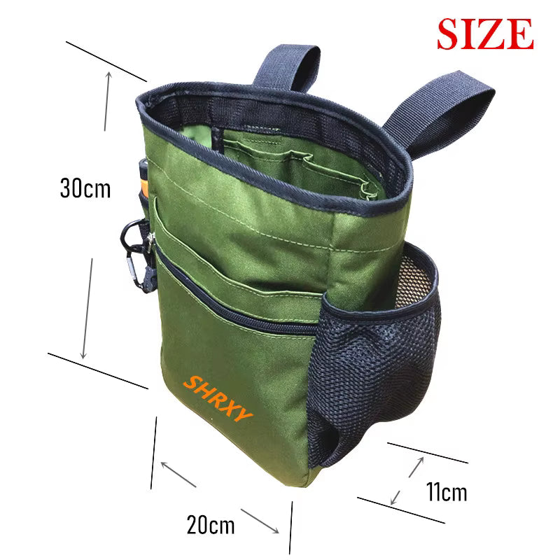 Tactical utility dump pouch size dimensions diagram showing 30cm height and width