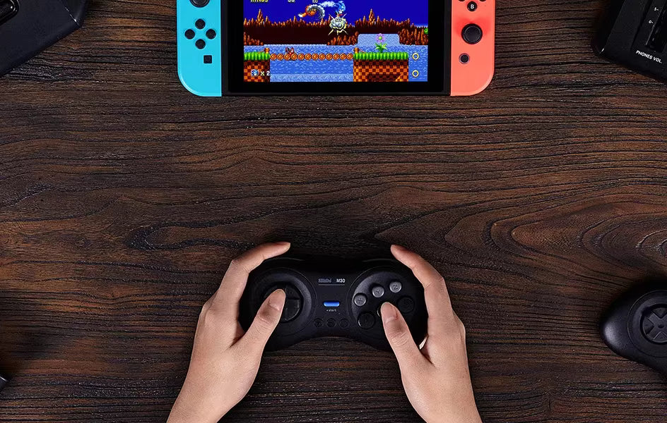 8BitDo M30 Bluetooth Controller Classic Black Used with Nintendo Switch