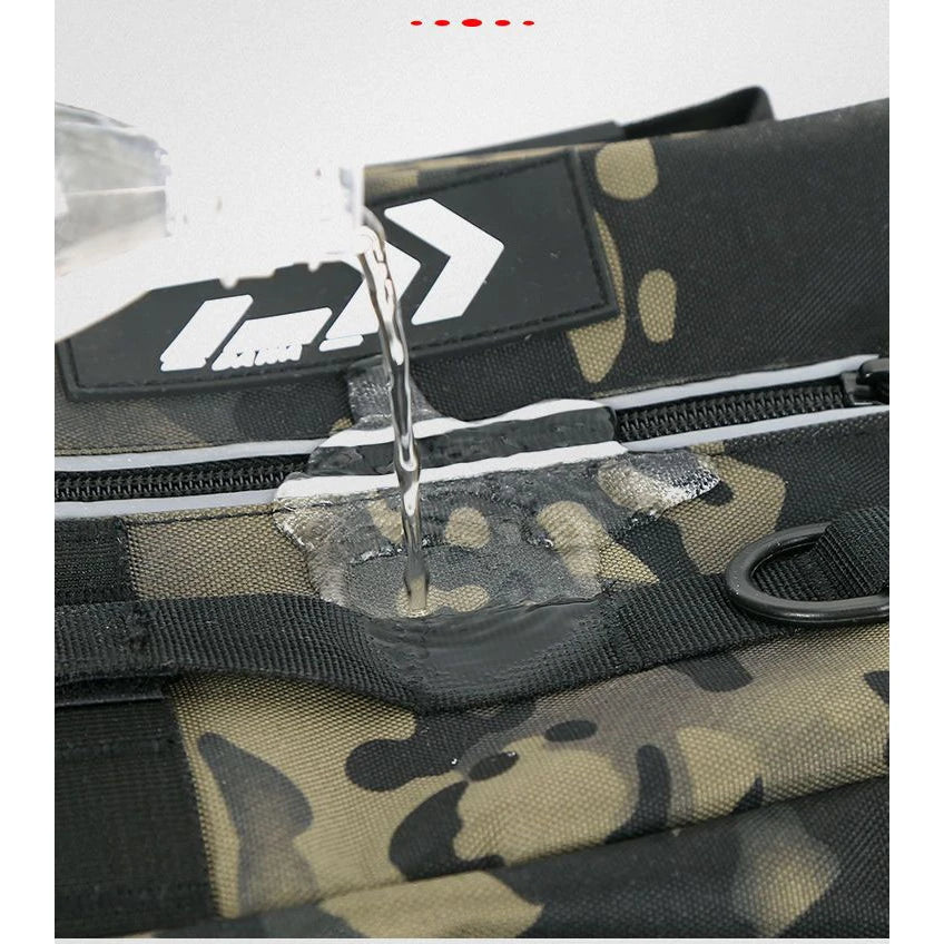 Fishing Tackle Storage Bag – Multifunctional Outdoor Crossbody Gear Bag with Rod Storage