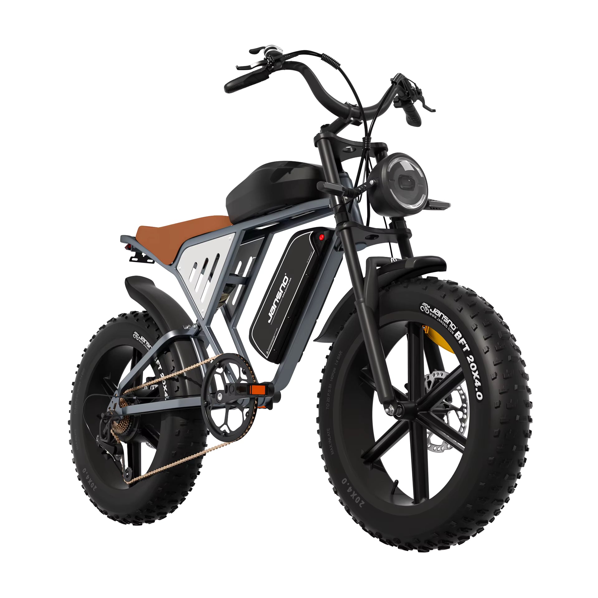 JANSNO X70 Electric bike with fat tires on a white background