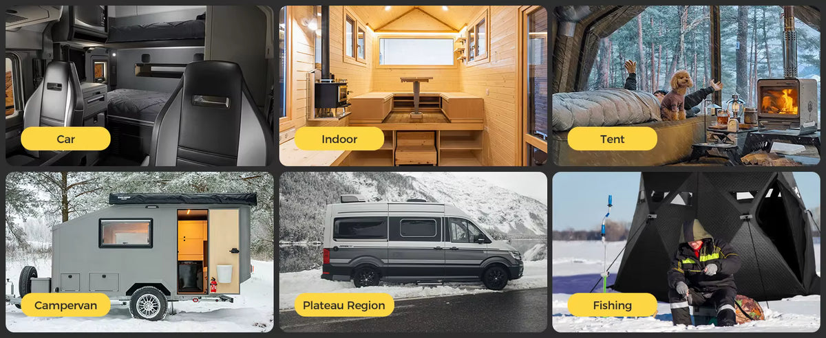 Sunster 8KW Diesel Air Heater versatile applications for campervans, workshops, and tents