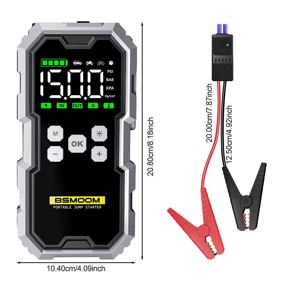 BSMOOM 7000A Jump Starter & Air Compressor | VARELO™