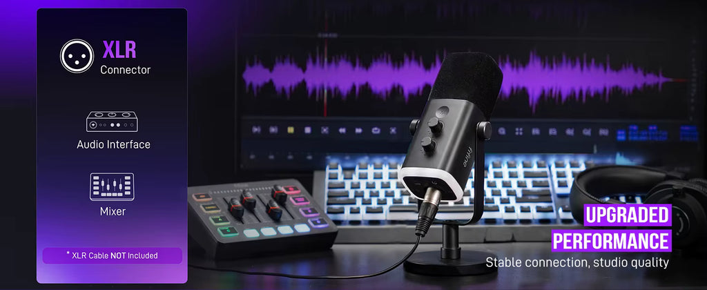 Audio waveform connection overview for multi-device streaming and gaming setups