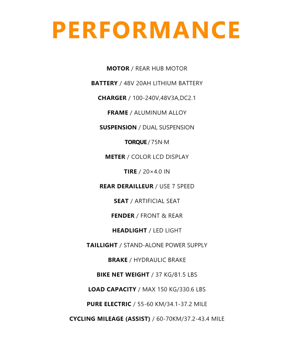 Technical specifications of a bike on a white background