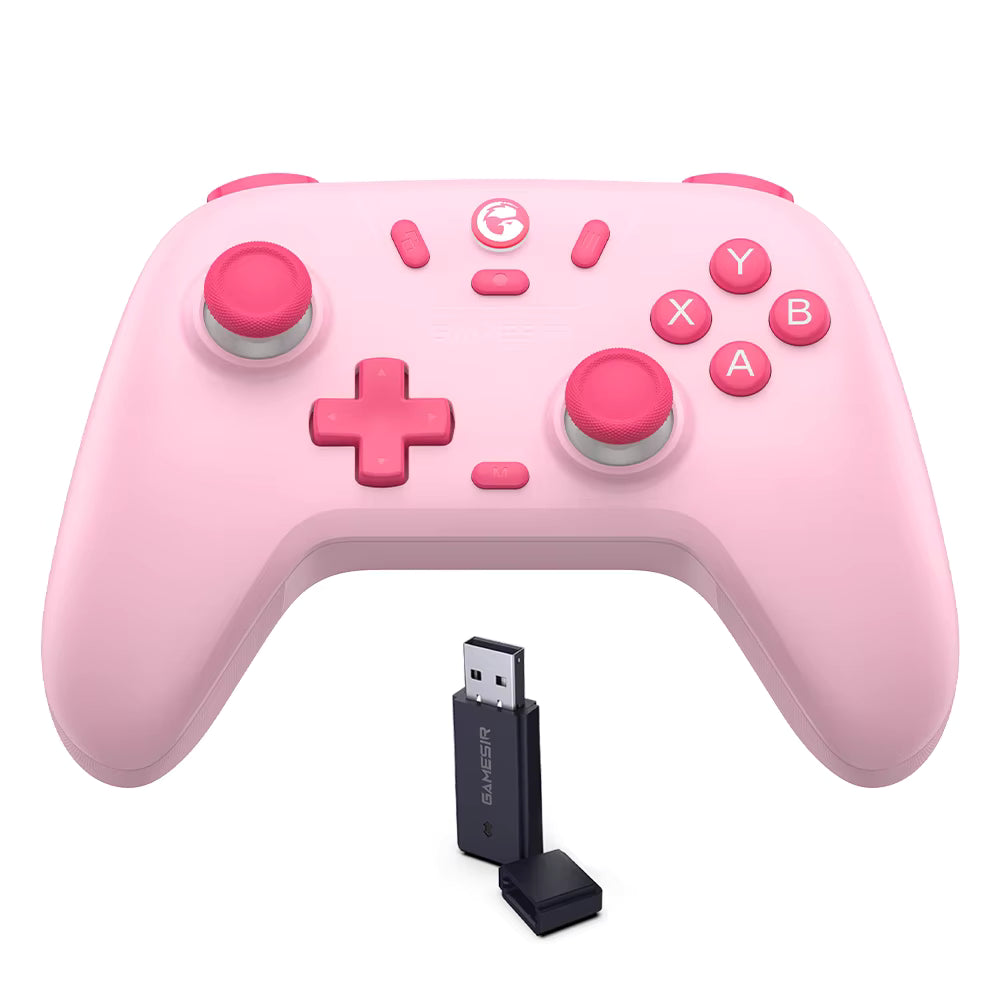 GameSir Nova Lite Wireless Controller in Pink with USB Receiver