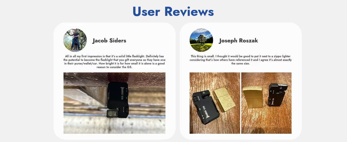 Wuben G5 customer product reviews and feedback showcase