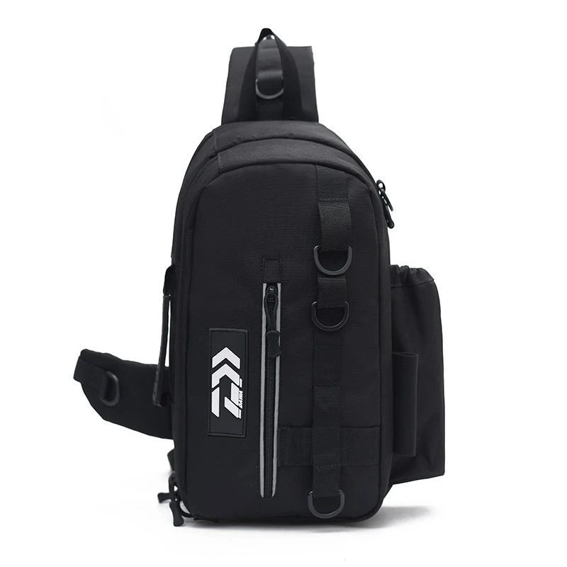 Fishing Tackle Storage Bag – Multifunctional Outdoor Crossbody Gear Bag with Rod Storage