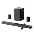ULTIMEA Skywave F40 5.1.2 Dolby Atmos soundbar system with wireless subwoofer, dual rear surround speakers, and remote control