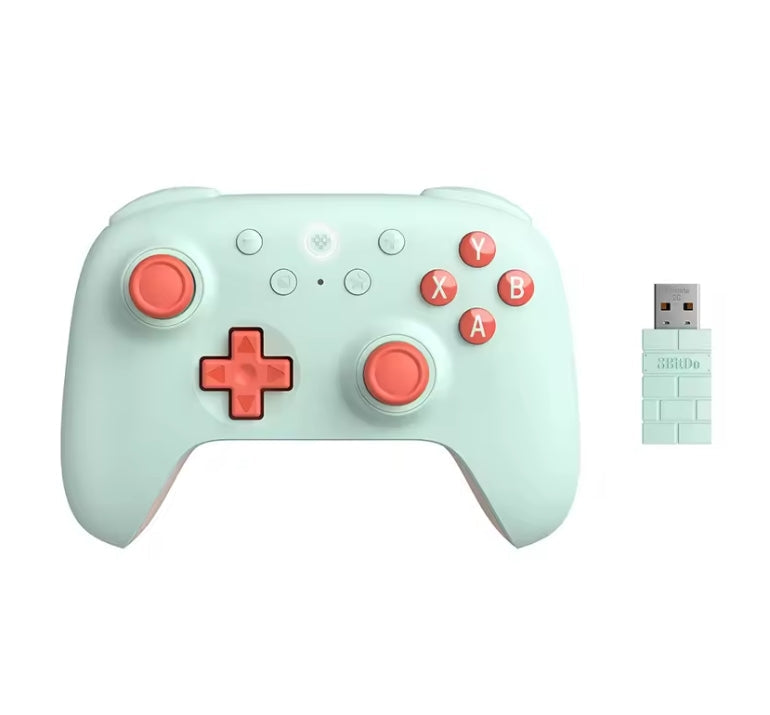 8BitDo Ultimate 2C Wireless Controller in Sage Green with high-precision Hall Effect triggers