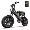 Black electric bike with digital display on a white background