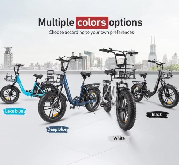 SAMEBIKE C05 PRO Electric Bike 500W 36V 13Ah 20 Inch Fat Tyre Folding E Bike