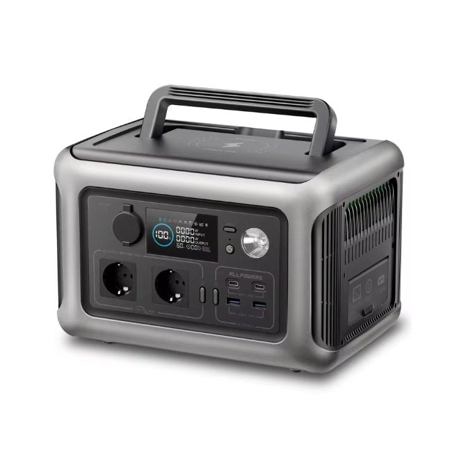ALLPOWERS R600 Portable Power Station 299Wh LiFePO4 Battery 600W Output 1200W Surge Outdoor Camping RV Home Backup