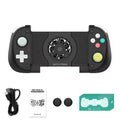 Data Frog X3 Stretchable Mobile Gamepad in Matte Black with active cooling fan, Hall-Effect joysticks, and included accessories