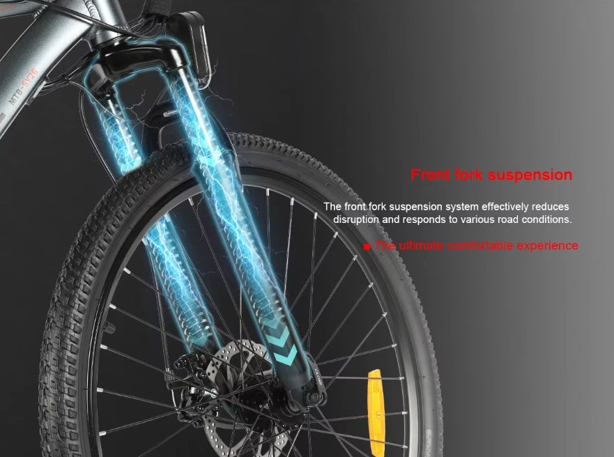 SAMEBIKE SY26‑II 26 Inch Electric Mountain Bike for Adults 250W Motor 36V 13Ah Removable Battery