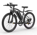 Black electric bicycle on a white background