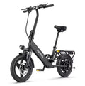 Black electric bike with 'HillMiles' branding on a white background