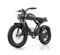 Black electric bike with 'KICKWEY' branding on a white background