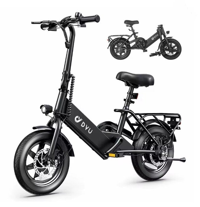 DYU C3 Folding Electric Bike 14 Inch 250W Motor 36V 7.5Ah Lightweight Commuter