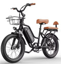 Black electric bike on a plain white background.