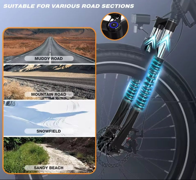 Puncture-resistant 27.5-inch tyres handling various road conditions