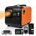 Sunster 8KW Portable Diesel Air Heater orange main unit with smart LCD controller and accessories